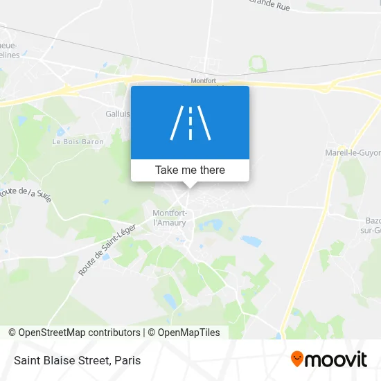 Rue Saint-Blaise map