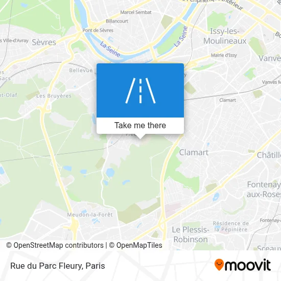 Rue du Parc Fleury map