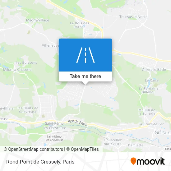 Mapa Rond-Point de Cressely