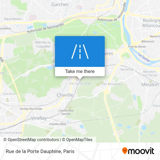 Rue de la Porte Dauphine map