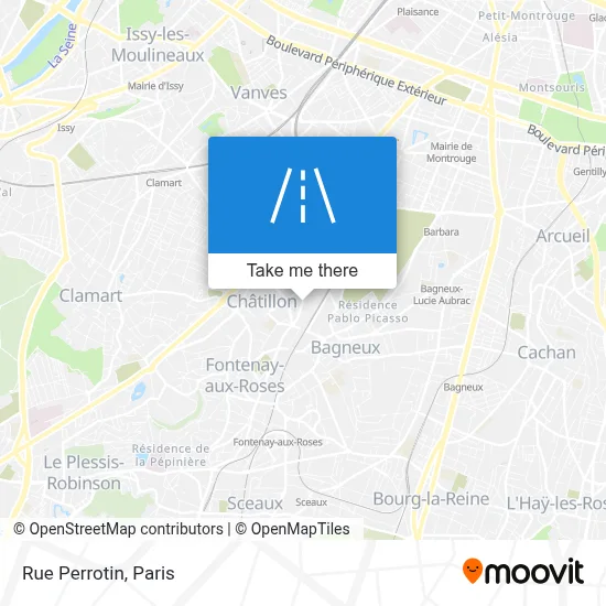 Rue Perrotin map