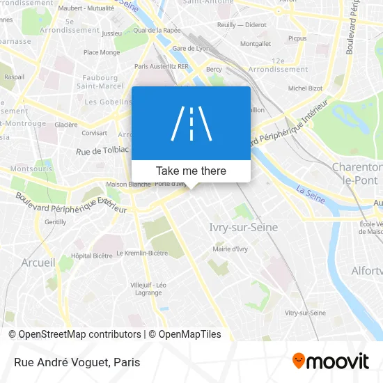 Rue André Voguet map