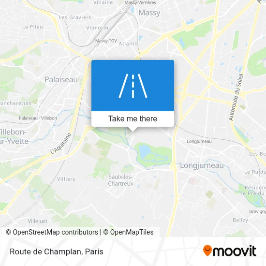 Route de Champlan map