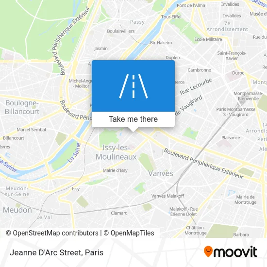 Rue Jeanne D'Arc map