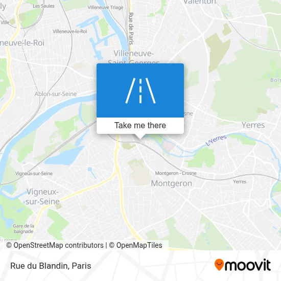 Rue du Blandin map