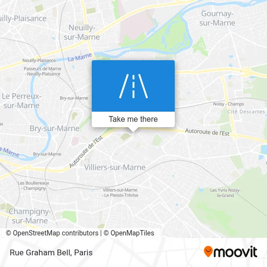 Rue Graham Bell map
