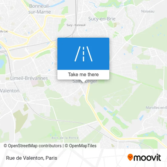 Rue de Valenton map