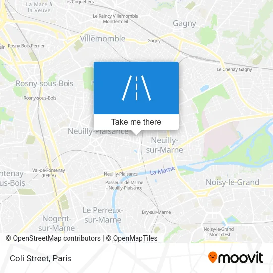 Rue Coli map