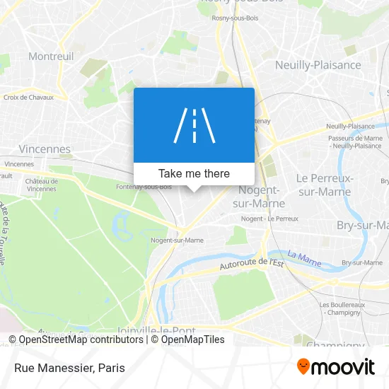 Rue Manessier map