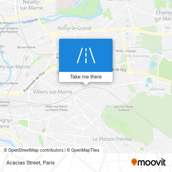 Rue Des Acacias map