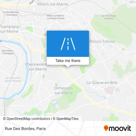Rue Des Bordes map