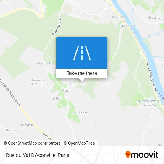 Rue du Val D'Aconville map