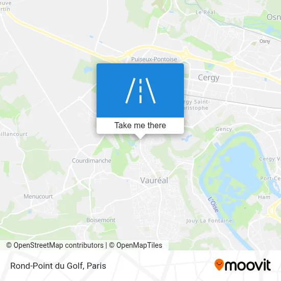 Mapa Rond-Point du Golf