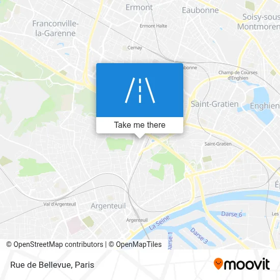 Rue de Bellevue map