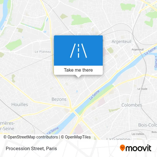 Mapa Rue de la Procession