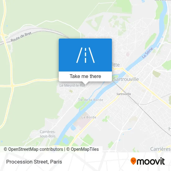 Mapa Rue de la Procession