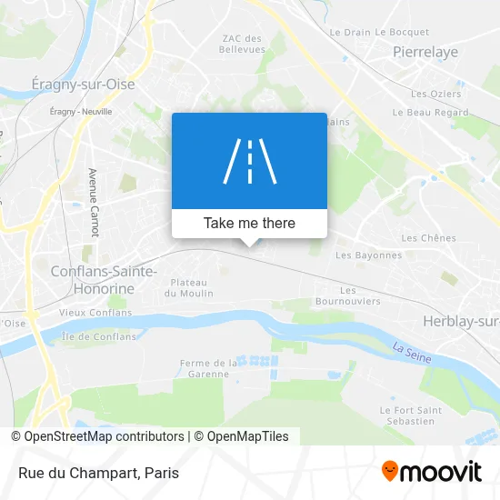 Rue du Champart map