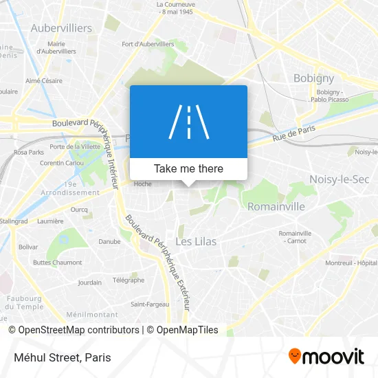 Rue Méhul map