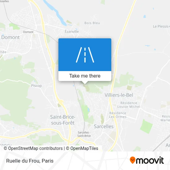 Mapa Ruelle du Frou