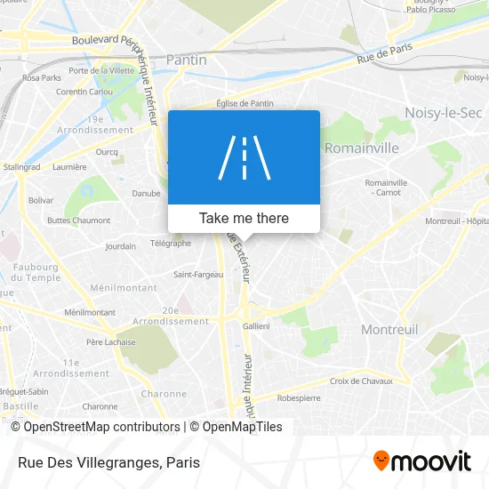 Rue Des Villegranges map