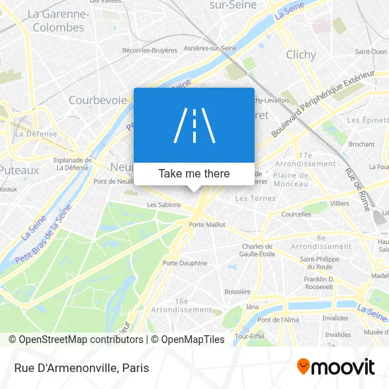 Rue D'Armenonville map
