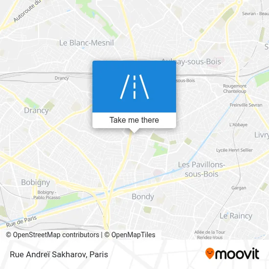 Rue Andreï Sakharov map