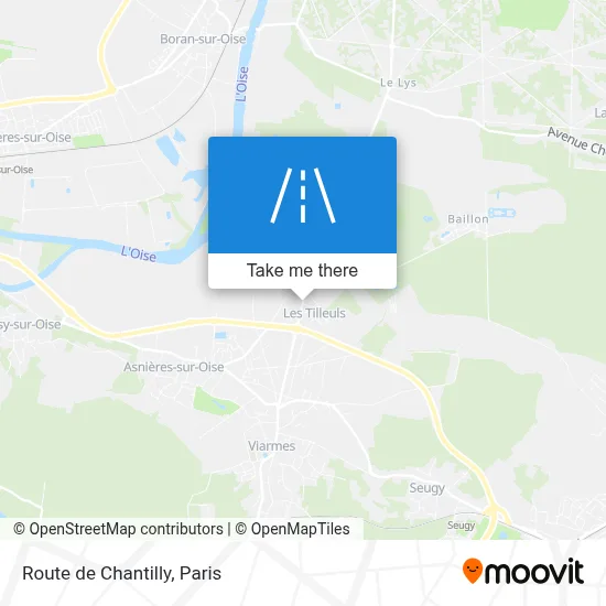 Mapa Route de Chantilly