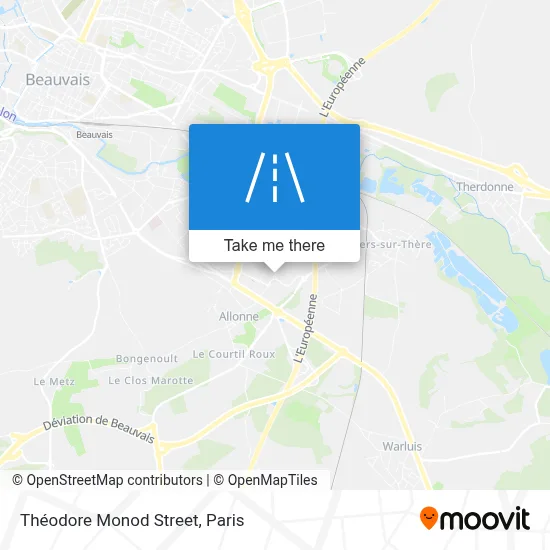 Rue Théodore Monod map