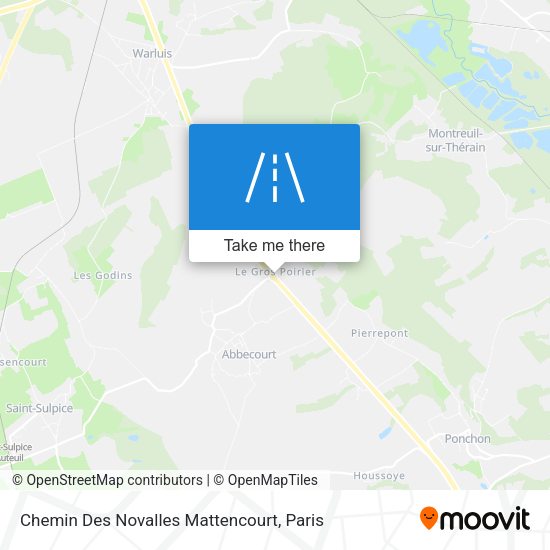 Chemin Des Novalles Mattencourt map