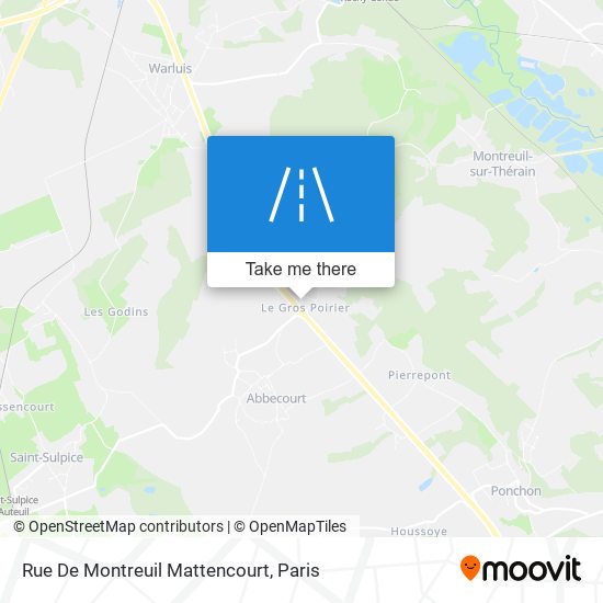 Rue De Montreuil Mattencourt map