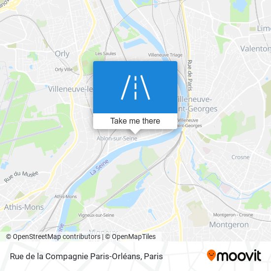 Rue de la Compagnie Paris-Orléans map