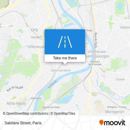 Rue de la Sablière map