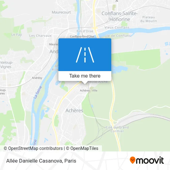 Mapa Allée Danielle Casanova