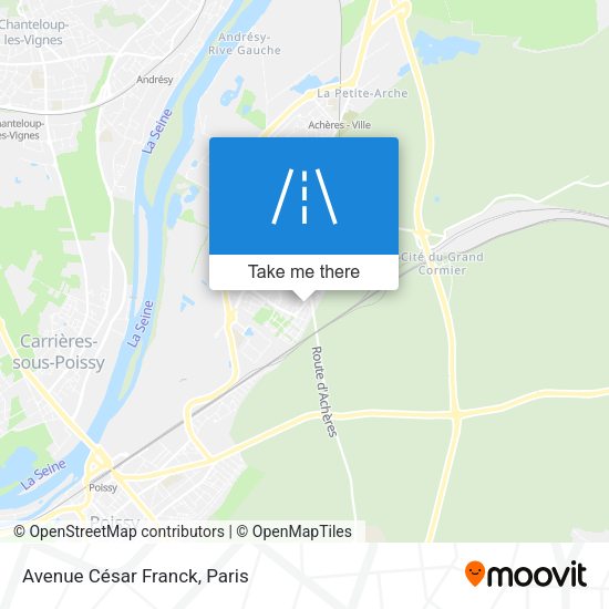 Avenue César Franck map