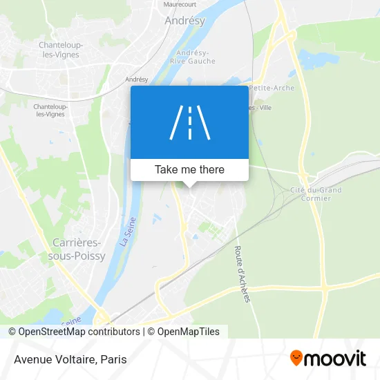 Avenue Voltaire map