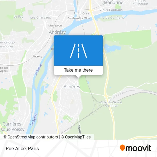 Rue Alice map
