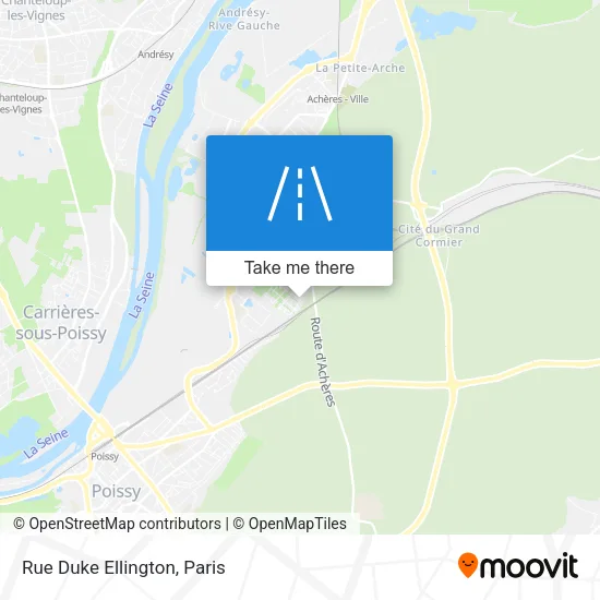 Rue Duke Ellington map