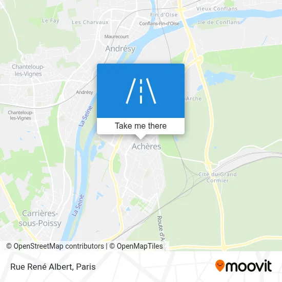 Rue René Albert map