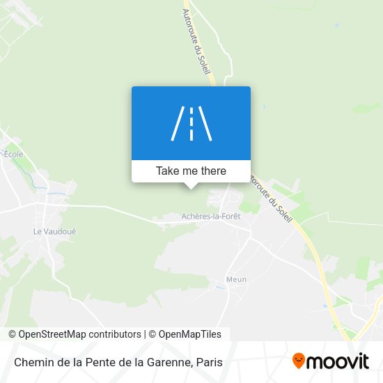 Chemin de la Pente de la Garenne map