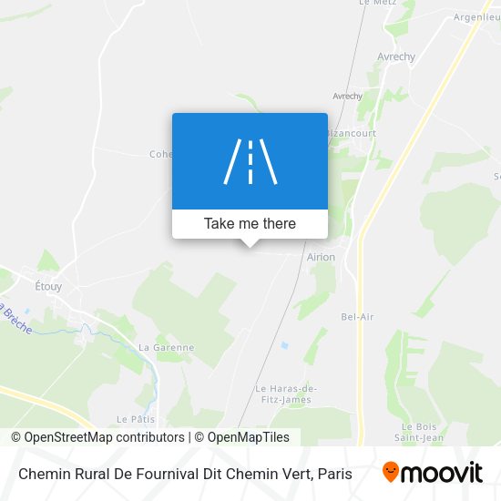 Chemin Rural De Fournival Dit Chemin Vert map