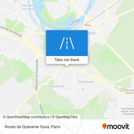 Route de Quarante Sous map