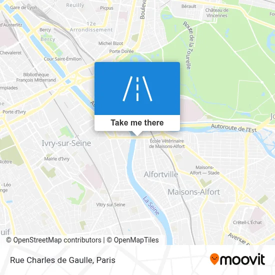 Rue Charles de Gaulle map