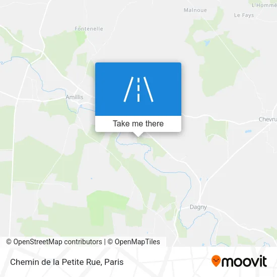 Chemin de la Petite Rue map