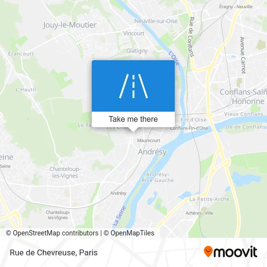 Rue de Chevreuse map