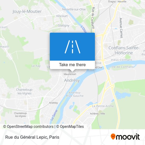 Rue du Général Lepic map