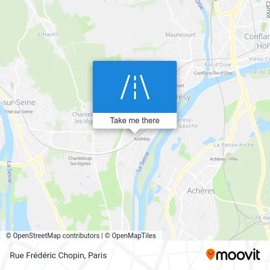 Rue Frédéric Chopin map