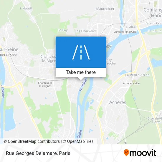 Rue Georges Delamare map