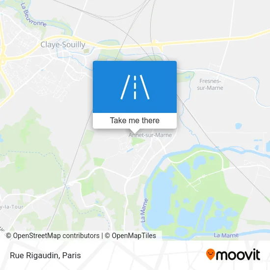 Mapa Rue Rigaudin