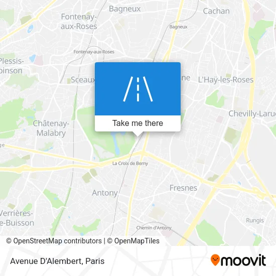 Avenue D'Alembert map