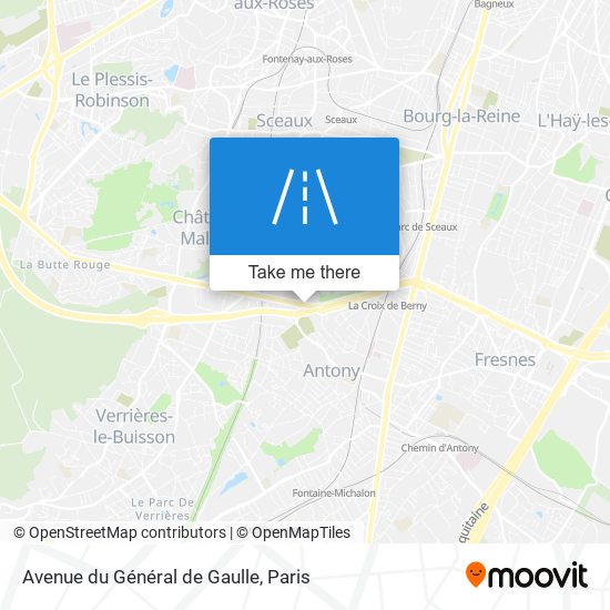 Mapa Avenue du Général de Gaulle